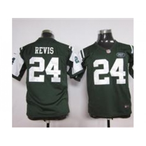 nike youth nfl jerseys new york jets #24 revis green[nike]