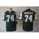 nike youth nfl jerseys new york jets #74 nick mangold green[nike limited]