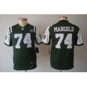 nike youth nfl jerseys new york jets #74 nick mangold green[nike limited]