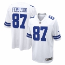 Men Dallas Cowboys #87 Jake Ferguson Game White NFL Jersey