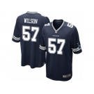 Men Nike Dallas Cowboys #57 Damien Wilson Game Navy Blue Team Color NFL Jersey
