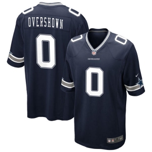 Men's Dallas Cowboys #0 DeMarvion Overshown Game Navy Blue Team Color Football Jersey