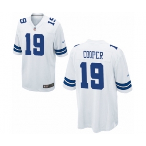 Men's Nike Dallas Cowboys #19 Amari Cooper Game White NFL Jersey