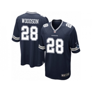 Men's Nike Dallas Cowboys #28 Darren Woodson Game Navy Blue Team Color NFL Jersey