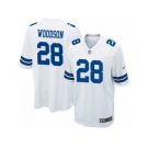 Men's Nike Dallas Cowboys #28 Darren Woodson Game White NFL Jersey