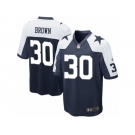 Men's Nike Dallas Cowboys #30 Anthony Brown Game Navy Blue Throwback Alternate NFL Jersey