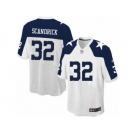 Men's Nike Dallas Cowboys #32 Orlando Scandrick Game White Throwback Alternate NFL Jersey