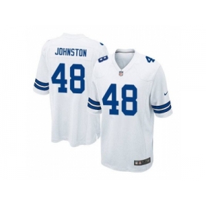Men's Nike Dallas Cowboys #48 Daryl Johnston White Game Road Jersey