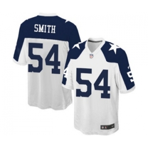 Men's Nike Dallas Cowboys #54 Jaylon Smith Game White Throwback Alternate NFL Jersey