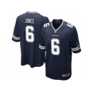 Men's Nike Dallas Cowboys #6 Chris Jones Game Navy Blue Team Color NFL Jersey