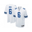 Men's Nike Dallas Cowboys #6 Chris Jones Game White NFL Jersey