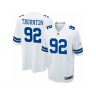 Men's Nike Dallas Cowboys #92 Cedric Thornton Game White NFL Jersey