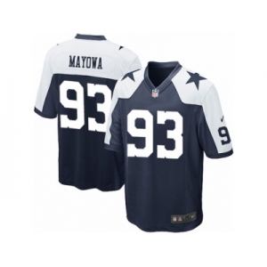 Men's Nike Dallas Cowboys #93 Benson Mayowa Game Navy Blue Throwback Alternate NFL Jersey