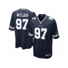 Men's Nike Dallas Cowboys #97 Terrell McClain Game Navy Blue Team Color NFL Jersey