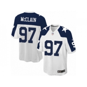 Men's Nike Dallas Cowboys #97 Terrell McClain Game White Throwback Alternate NFL Jersey