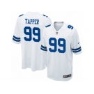 Men's Nike Dallas Cowboys #99 Charles Tapper Game White NFL Jersey