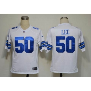 NIKE NFL Jerseys Dallas Cowboys 50 Lee white(Game)