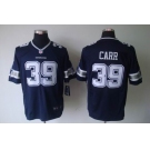 nike nfl jerseys dallas cowboys #39 carr blue[game]