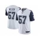 Men Nike Dallas Cowboys #57 Damien Wilson Elite White Rush Vapor Untouchable NFL Jersey
