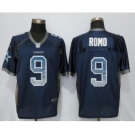 Men Nike Dallas Cowboys #9 Tony Romo Drift Fashion Elite Blue Jersey