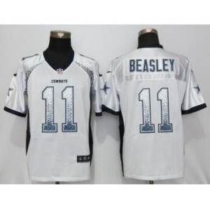 Men Nike Dallas Cowboys Dallas Cowboys #11 Cole Beasley Drift Fashion Elite White Jersey