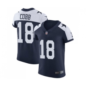 Men's Dallas Cowboys #18 Randall Cobb Navy Blue Alternate Vapor Untouchable Elite Player Football Jersey