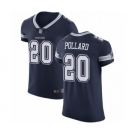 Men's Dallas Cowboys #20 Tony Pollard Navy Blue Team Color Vapor Untouchable Elite Player Football Jersey