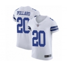 Men's Dallas Cowboys #20 Tony Pollard White Vapor Untouchable Elite Player Football Jersey