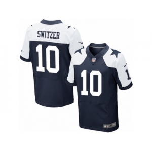 Men's Nike Dallas Cowboys #10 Ryan Switzer Elite Navy Blue Throwback Alternate NFL Jersey