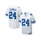 Men's Nike Dallas Cowboys #24 Nolan Carroll Elite White NFL Jersey