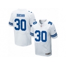 Men's Nike Dallas Cowboys #30 Anthony Brown Elite White NFL Jersey
