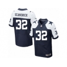Men's Nike Dallas Cowboys #32 Orlando Scandrick Elite Navy Blue Throwback Alternate NFL Jersey