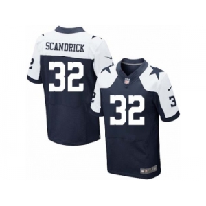 Men's Nike Dallas Cowboys #32 Orlando Scandrick Elite Navy Blue Throwback Alternate NFL Jersey