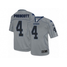 Men's Nike Dallas Cowboys #4 Dak Prescott Elite Lights Out Grey NFL Jersey