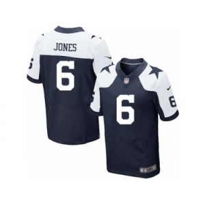 Men's Nike Dallas Cowboys #6 Chris Jones Elite Navy Blue Throwback Alternate NFL Jersey