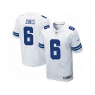 Men's Nike Dallas Cowboys #6 Chris Jones Elite White NFL Jersey