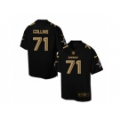 Men's Nike Dallas Cowboys #71 La'el Collins Elite Black Pro Line Gold Collection NFL Jersey