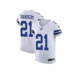 Nike Dallas Cowboys #21 Deion Sanders White Men Stitched NFL Vapor Untouchable Elite Jersey
