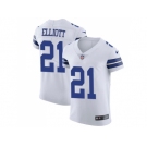 Nike Dallas Cowboys #21 Ezekiel Elliott White Men Stitched NFL Vapor Untouchable Elite Jersey