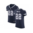Nike Dallas Cowboys #22 Emmitt Smith Navy Blue Team Color Men Stitched NFL Vapor Untouchable Elite Jersey