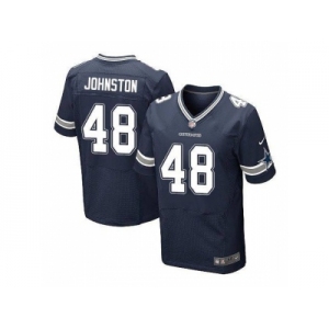 Nike Dallas Cowboys #48 Daryl Johnston Navy Blue Team Color Men's Stitched NFL Elite Jersey