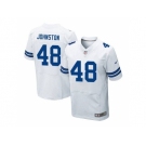 Nike Dallas Cowboys #48 Daryl Johnston White Men's Stitched NFL Elite Jersey