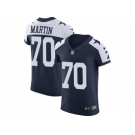Nike Dallas Cowboys #70 Zack Martin Navy Blue Thanksgiving Men Stitched NFL Vapor Untouchable Throwback Elite Jersey