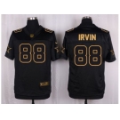Nike Dallas Cowboys #88 Michael Irvin Black Pro Line Gold Collection Jersey[Elite]