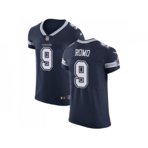 Nike Dallas Cowboys #9 Tony Romo Navy Blue Team Color Men Stitched NFL Vapor Untouchable Elite Jersey