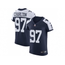 Nike Dallas Cowboys #97 Taco Charlton Navy Blue Thanksgiving Men Stitched NFL Vapor Untouchable Throwback Elite Jersey