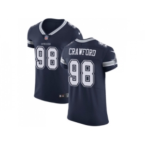 Nike Dallas Cowboys #98 Tyrone Crawford Navy Blue Team Color Men Stitched NFL Vapor Untouchable Elite Jersey