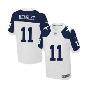 nike nfl jerseys dallas cowboys #11 beasley white[Elite thankgivings][beasley]