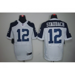 nike nfl jerseys dallas cowboys #12 staubach white[Elite]