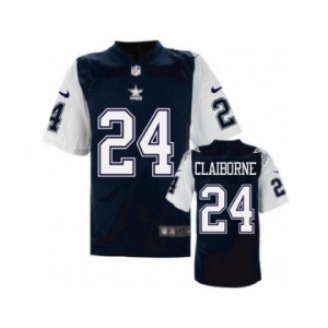 nike nfl jerseys dallas cowboys #24 Morris Claiborne Throwback Blue[Elite]